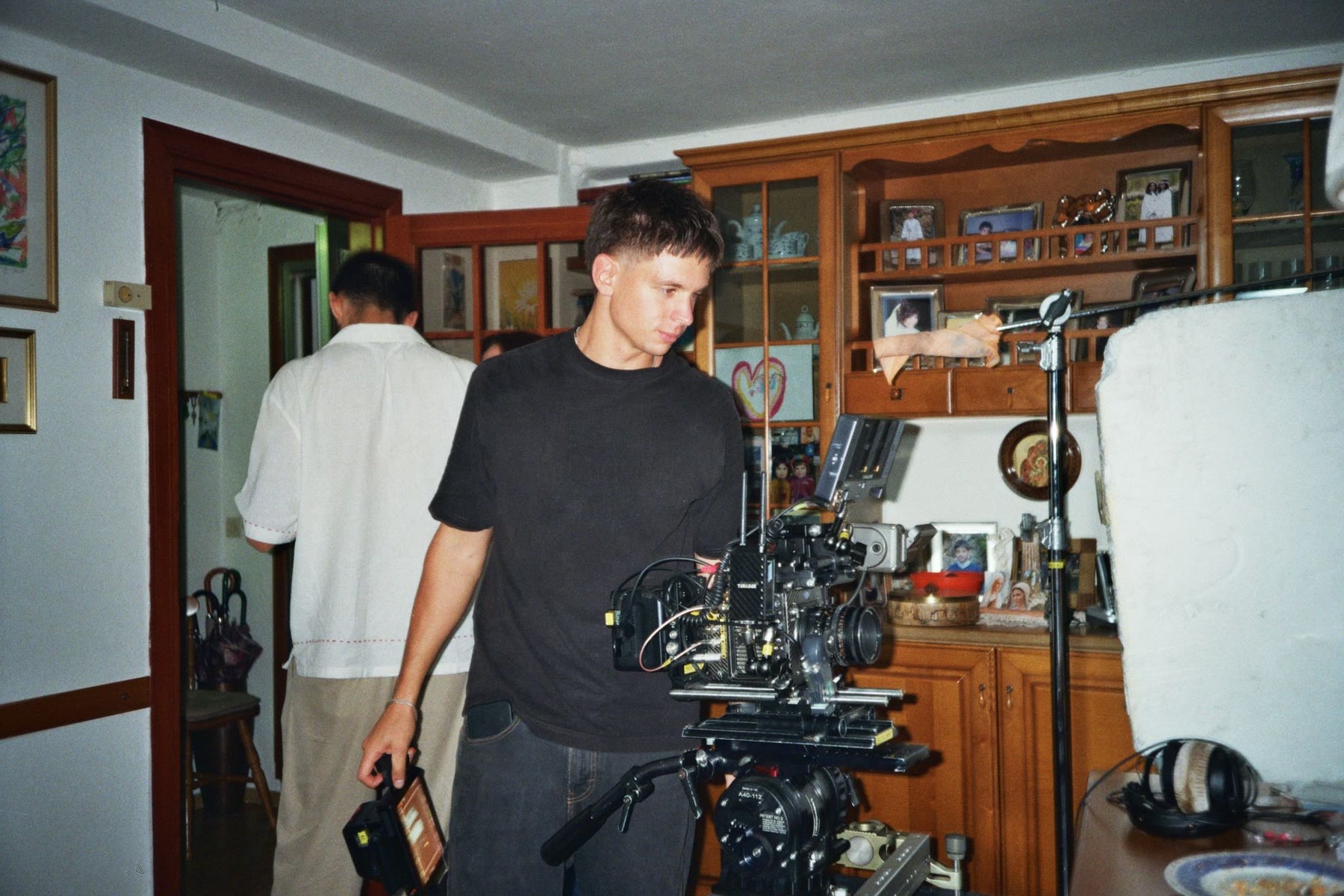 Raoul Bonfiglio on set, behind the camera